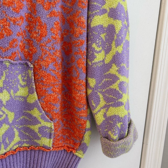 Colorful Floral Zip-Up Hoodie free people - Picture 5 of 7